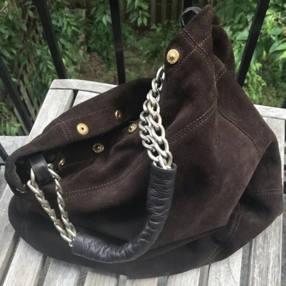 Furla Suede Leather Bag